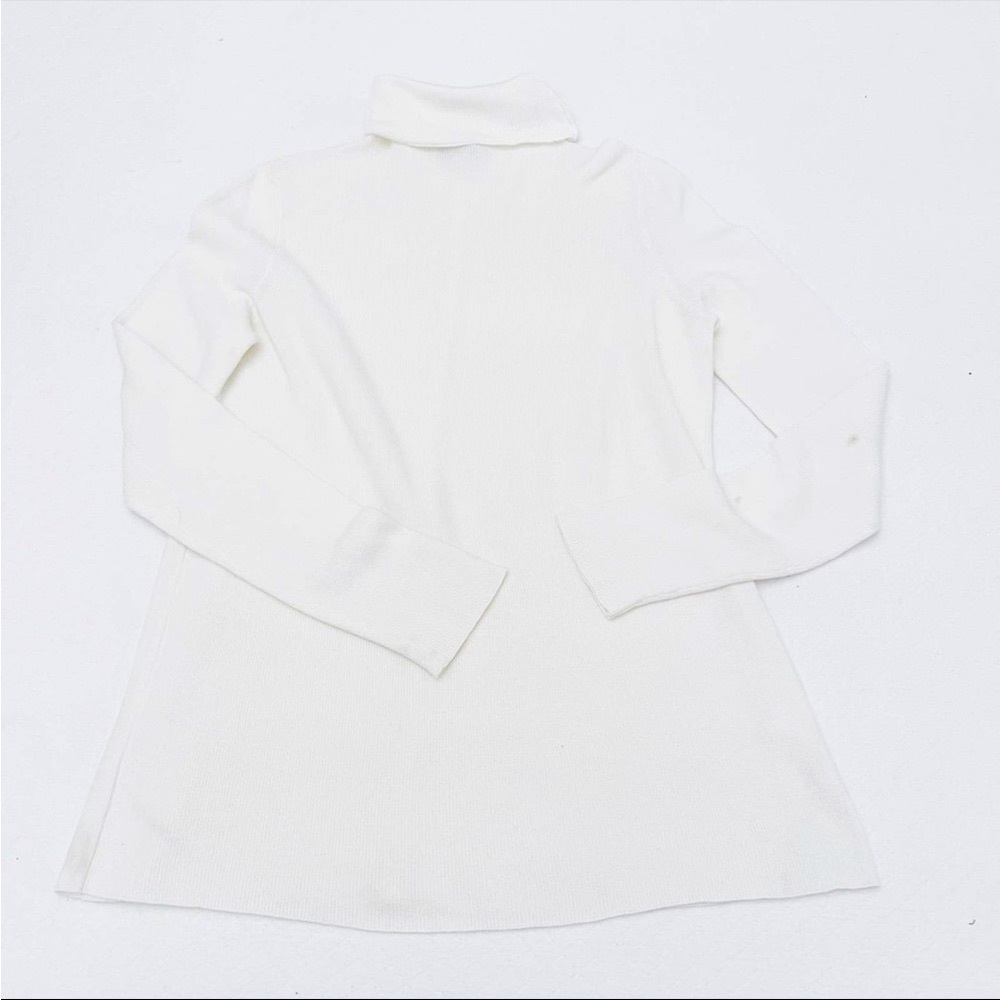 The Row - white knit turtleneck - small